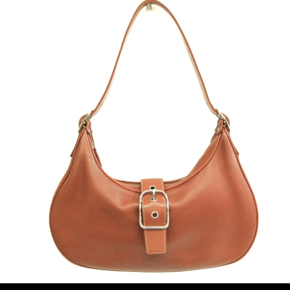 Coach B04S-7592 leather shoulder brown bag
